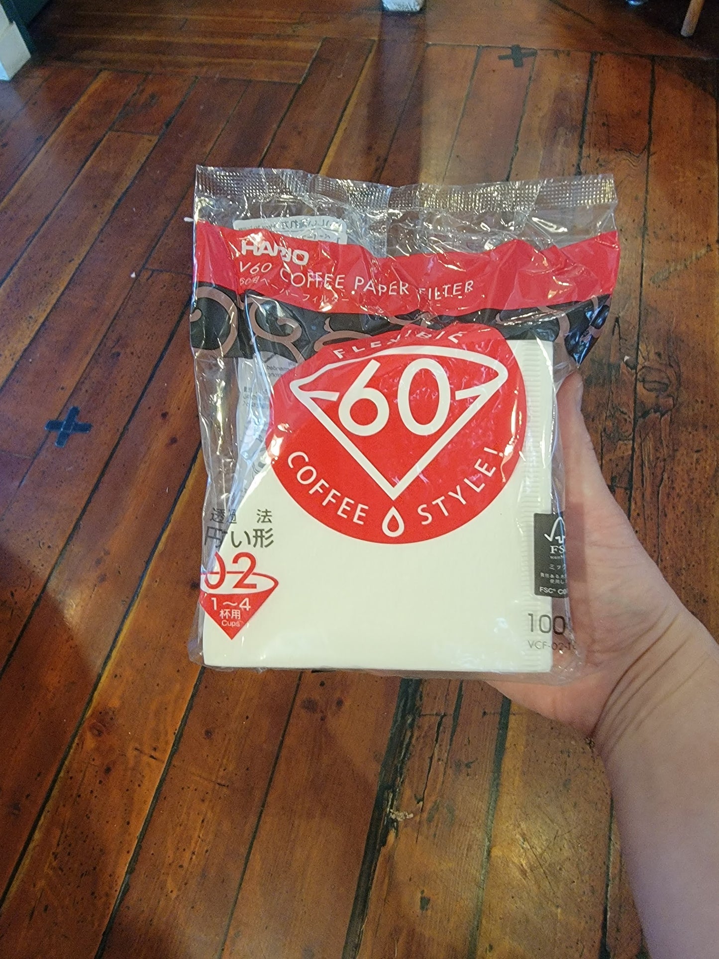 Hario v60 Filters. Pack of 100.